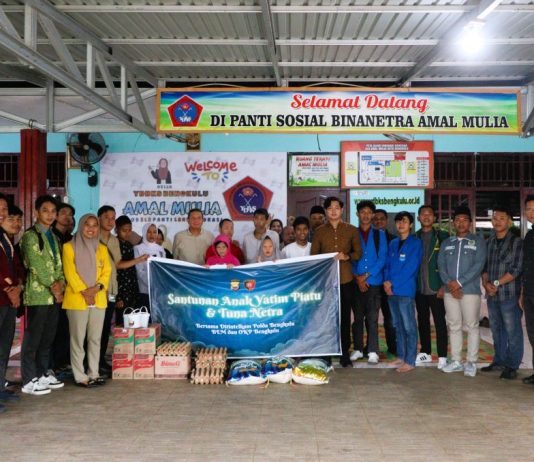 Ramadan Penuh Kepedulian, Polda Bengkulu dan Mahasiswa Gelar Bakti Sosial