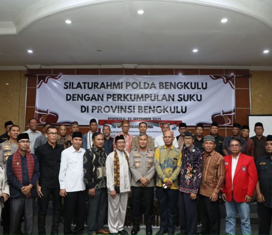 Silaturahmi Polda Bengkulu dan Tokoh Suku Teguhkan Komitmen Jaga Kerukunan di Daerah