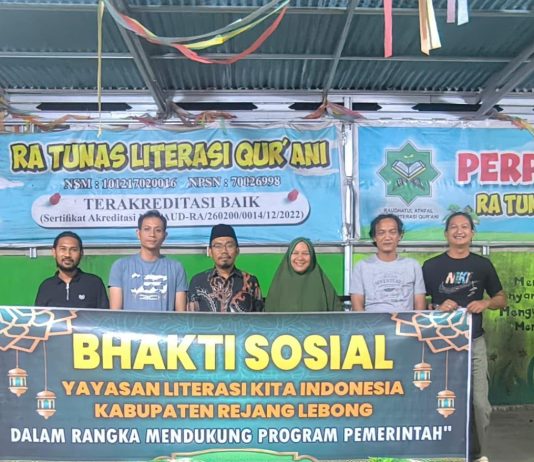 Dr Sumarto Pimpin Bhakti Sosial Yayasan Literasi Kita Indonesia di Rejang Lebong