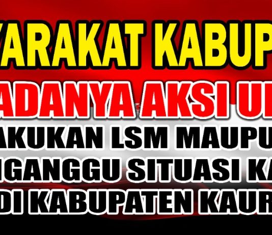 Demi Kondusivitas Daerah, Masyarakat Kaur Tolak Aksi Unjuk Rasa yang Ganggu Ketertiban