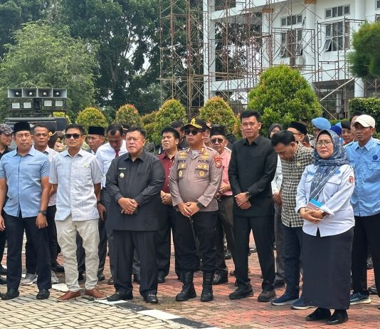 Polres Mukomuko Kawal Penyampaian Aspirasi DPW FSPMI