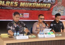 Tiga Kasus Diungkap Polres Mukomuko, Peredaran Samcodin hingga Penyerobotan Tanah Rp958 Juta