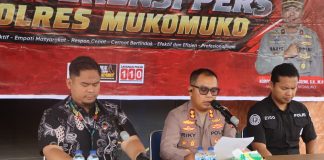 Tiga Kasus Diungkap Polres Mukomuko, Peredaran Samcodin hingga Penyerobotan Tanah Rp958 Juta